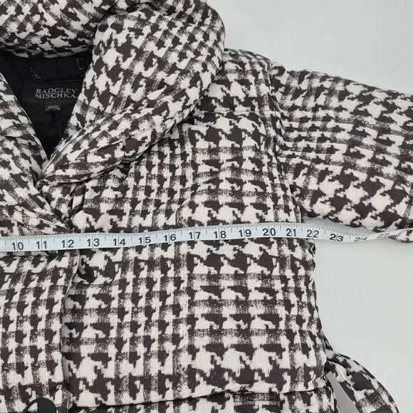 Badgley Mischka Yoko Shawl Collar Puffer Jacket Size XS